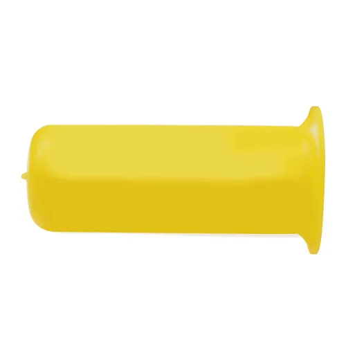 48mm Flanged Drive Shaft End Cap - 130mm Length | Yellow LDPE