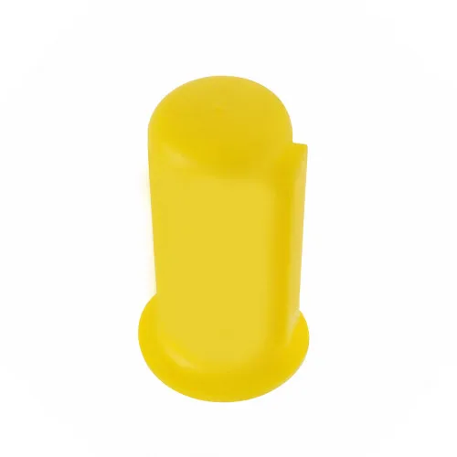 55mm Flanged Drive Shaft End Cap - 130mm Length | Yellow LDPE