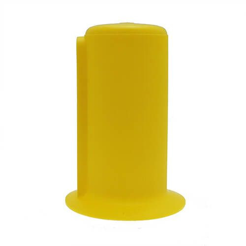 70mm Flanged Drive Shaft End Cap - 165mm Length | Yellow LDPE