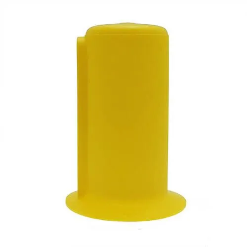 70mm Flanged Drive Shaft End Cap - 165mm Length | Yellow LDPE