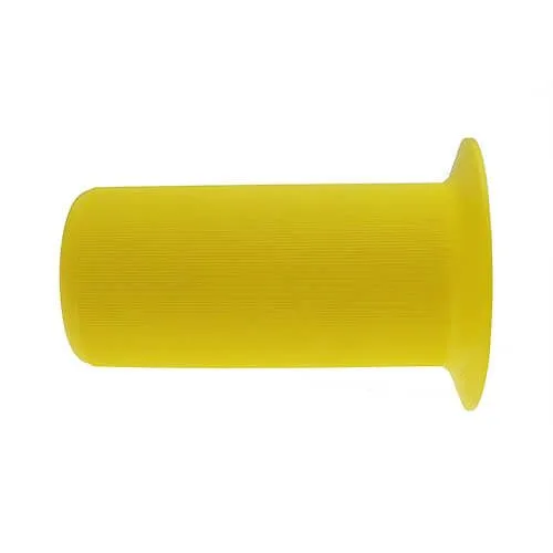 70mm Flanged Drive Shaft End Cap - 165mm Length | Yellow LDPE