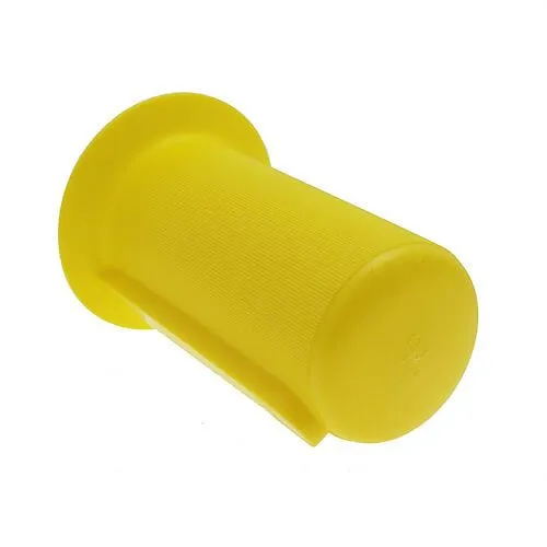 70mm Flanged Drive Shaft End Cap - 165mm Length | Yellow LDPE