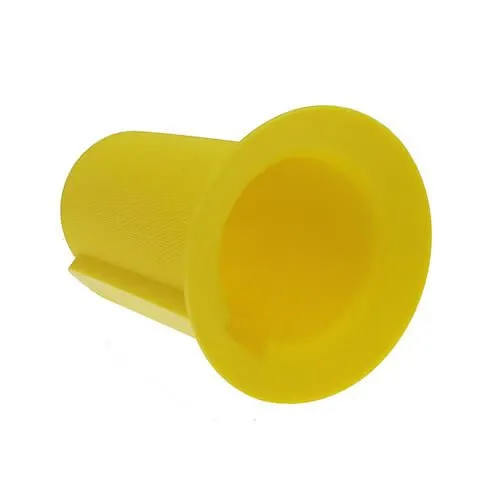 70mm Flanged Drive Shaft End Cap - 165mm Length | Yellow LDPE