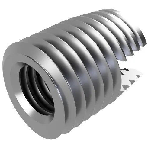 M8 x 15mm Self Tapping A2 Stainless Steel Threaded Insert For Plastic