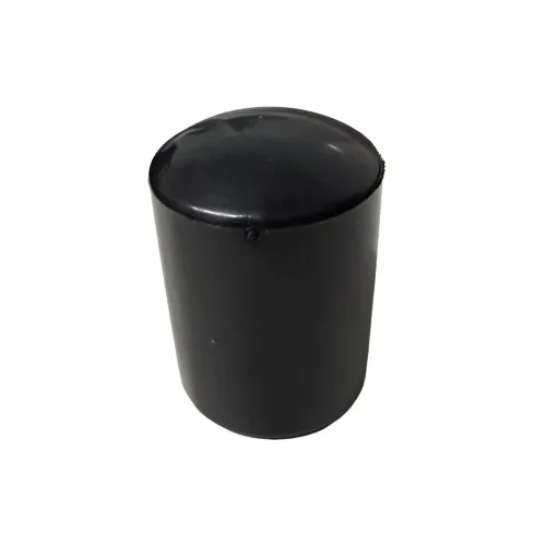 50mm x 34mm Round Chair Ferrule (Domed) | Black LDPE