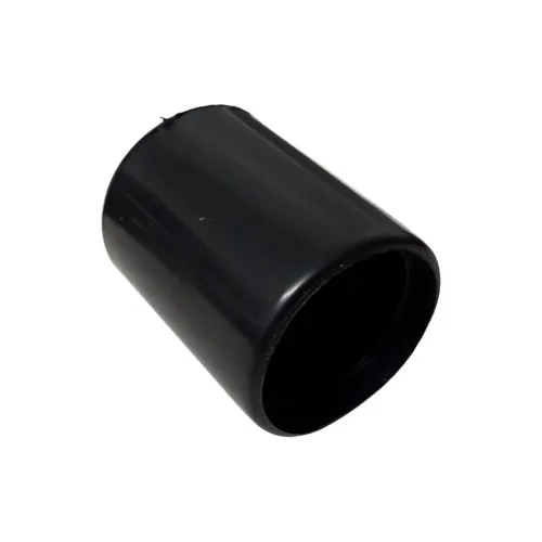 50mm x 34mm Round Chair Ferrule (Domed) | Black LDPE