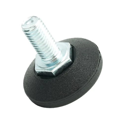 M10 x 20mm Fixed Thread Adjustable Feet, 38mm Base