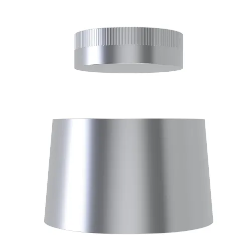 M8 x 28.4mm NoGo™ Security Nut Cap (Closed) | Mild Steel Bright Zinc Plated
