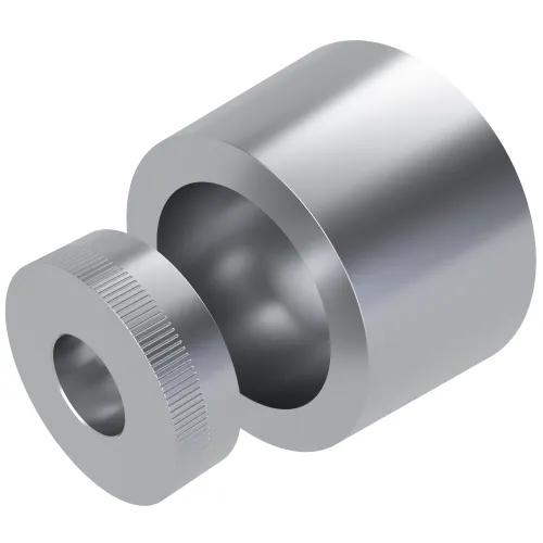 M6 x 22.0mm NoGo™ Security Nut Cap (Open) | Mild Steel Bright Zinc Plated
