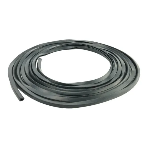 6.4mm x 6mm Square Channel Rubber Edge Trim (For 3mm Panel) 50m EPDM