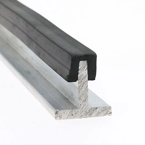 7mm x 10mm Square Channel Rubber Edge Trim (For 3mm Panel) 25m EPDM