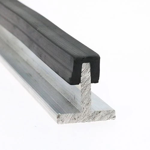 EPDM Rubber Edge Trim, Square Channel - 10mm Depth x 5m Length