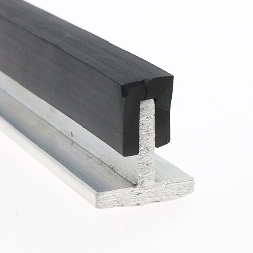 10mm x 10mm Square Channel Rubber Edge Trim (For 3mm Panel) 5m EPDM
