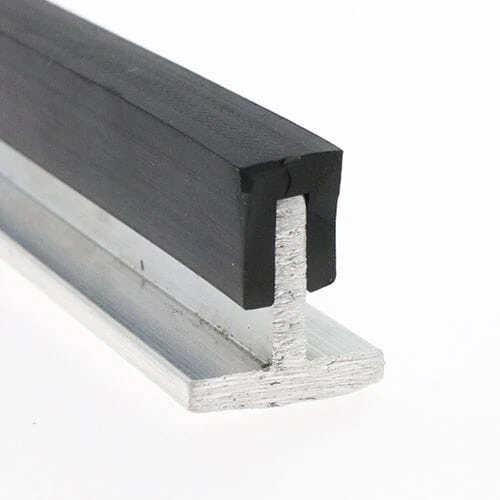 10mm x 10mm Square Channel Rubber Edge Trim (For 3mm Panel) 5m EPDM