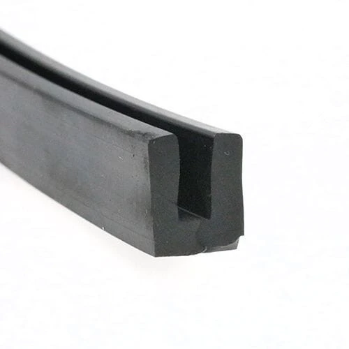 10mm x 10mm Square Channel Rubber Edge Trim (For 3mm Panel) 5m EPDM