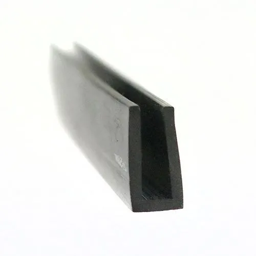 22mm x 10mm Square Channel Rubber Edge Trim (For 3mm Panel) 25m EPDM