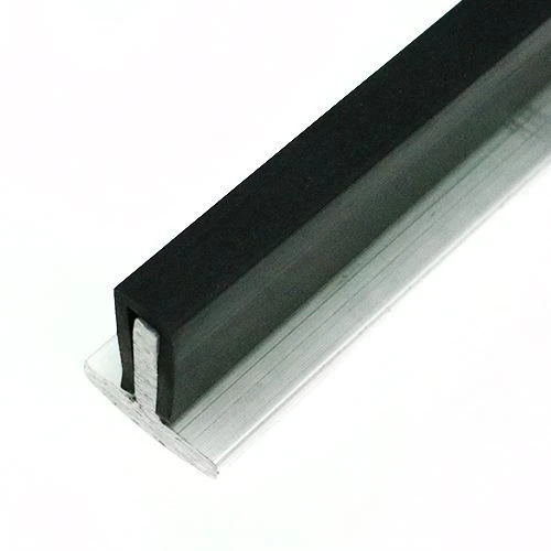 EPDM Rubber Edge Trim, Square Channel - 5mm Depth x 5m Length