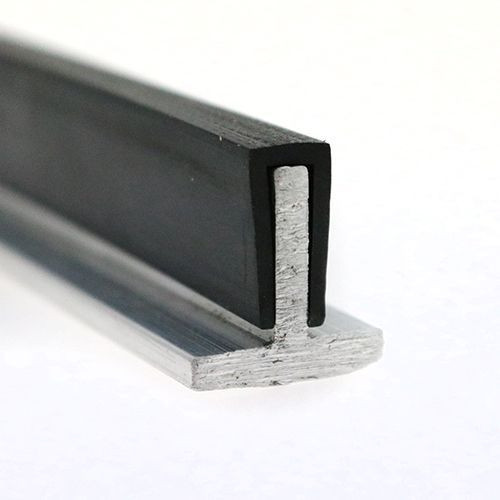 13.5mm x 8mm Square Channel Rubber Edge Trim (For 4.5mm Panel) 5m EPDM
