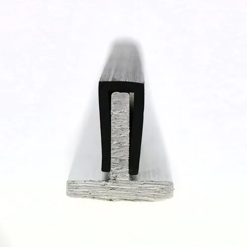 13.5mm x 8mm Square Channel Rubber Edge Trim (For 4.5mm Panel) 5m EPDM