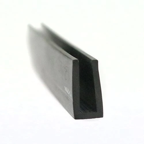 EPDM Rubber Edge Trim, Square Channel - 15mm Depth x 5m Length