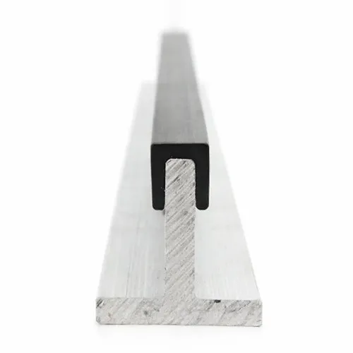 8mm x 10mm Square Channel Rubber Edge Trim (For 6mm Panel) 5m EPDM