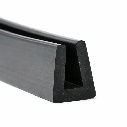 8mm x 10mm Square Channel Rubber Edge Trim (For 6mm Panel) 5m EPDM