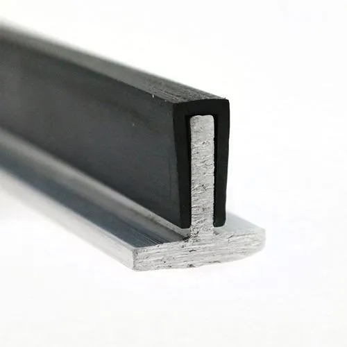 13mm x 10mm Square Channel Rubber Edge Trim (For 6mm Panel) 25m EPDM