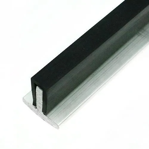 13mm x 10mm Square Channel Rubber Edge Trim (For 6mm Panel) 25m EPDM