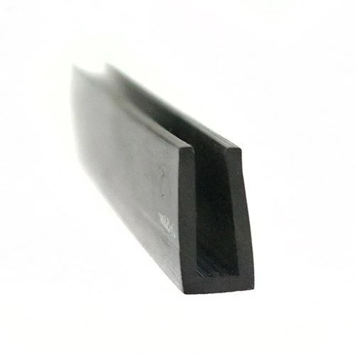EPDM Rubber Edge Trim, Square Channel - 15mm Depth x 25m Length