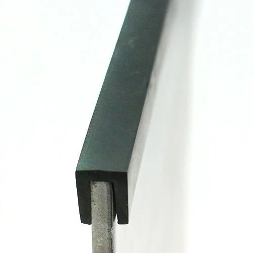 EPDM Rubber Edge Trim, Square Channel - 17mm Depth x 30m Length