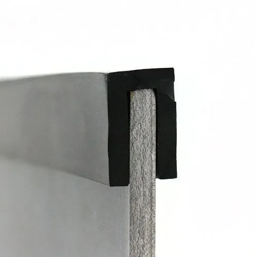 18mm x 15mm Square Channel Rubber Edge Trim (For 6mm Panel) 30m EPDM