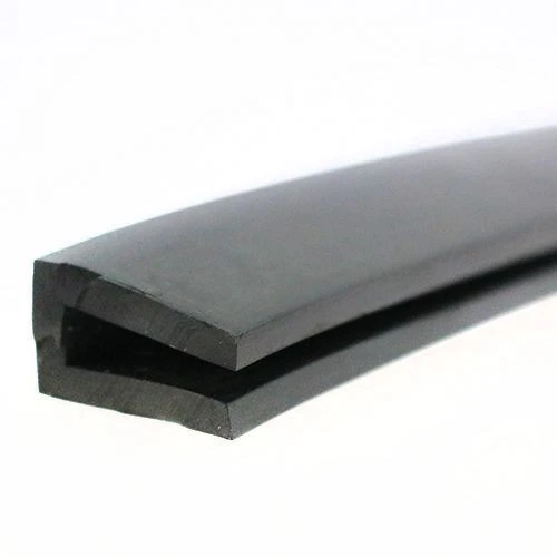 EPDM Rubber Edge Trim, Square Channel - 22mm Depth x 30m Length