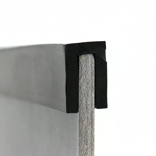 18mm x 15mm Square Channel Rubber Edge Trim (For 6mm Panel) 5m EPDM