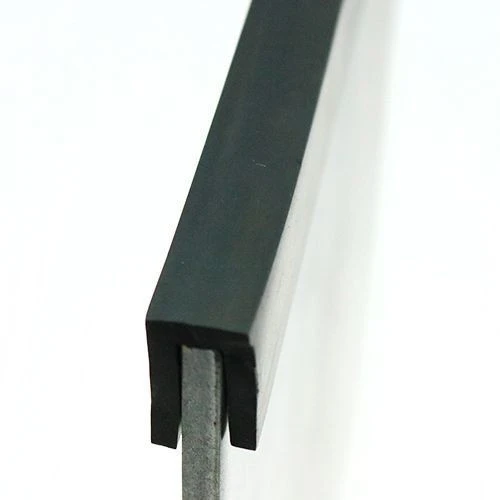 EPDM Rubber Edge Trim, Square Channel - 22mm Depth x 5m Length