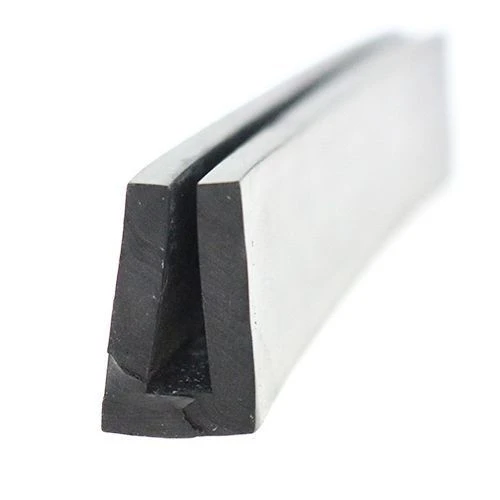 EPDM Rubber Edge Trim, Square Channel - 22mm Depth x 5m Length