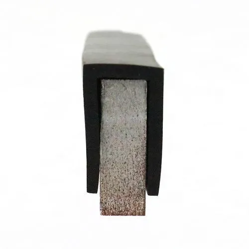 24mm x 17mm Square Channel Rubber Edge Trim (For 11mm Panel) 30m EPDM