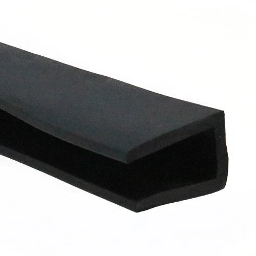 EPDM Rubber Edge Trim, Square Channel - 27mm Depth x 30m Length