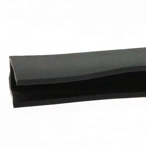 EPDM Rubber Edge Trim, Square Channel - 27mm Depth x 30m Length