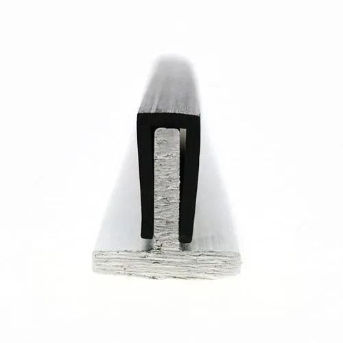 12.5mm x 18mm Square Channel Rubber Edge Trim (For 13mm Panel) 25m EPDM