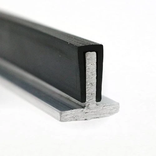 12.5mm x 18mm Square Channel Rubber Edge Trim (For 13mm Panel) 5m EPDM