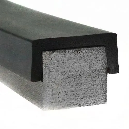 9mm x 25mm Square Channel Rubber Edge Trim (For 19mm Panel) 30m EPDM