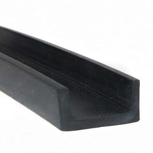 EPDM Rubber Edge Trim, Square Channel - 12mm Depth x 30m Length