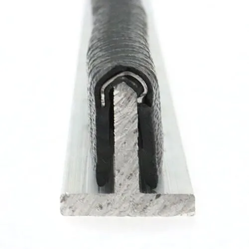 Reinforced Edge Trim, Rubber & Steel - 14.5mm Depth x 5m