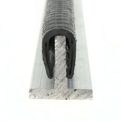 Reinforced Edge Trim, Rubber & Steel - 17mm Depth x 5m