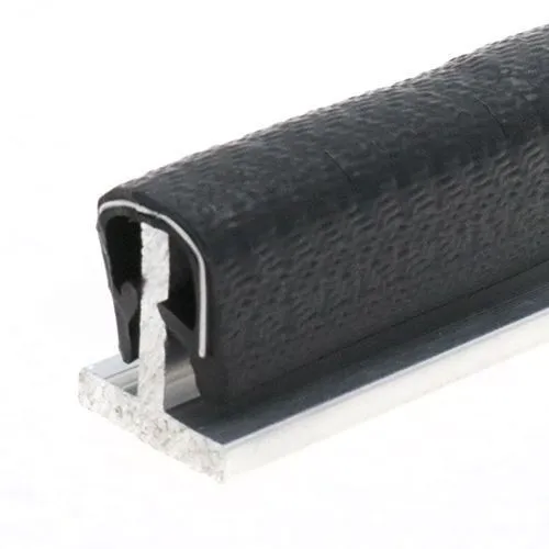 Reinforced Edge Trim, Rubber & Steel - 15mm Depth x 50m
