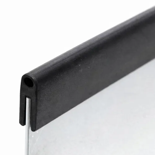 10mm x 5mm U Channel Rubber Edge Trim - A Profile  (For 1mm Panel) 5m EPDM