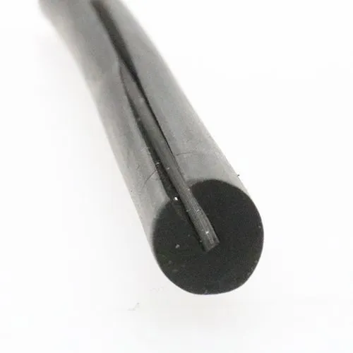 5.5mm x 9.5mm U Channel Rubber Edge Trim - O Profile  (For 1.6mm Panel) 5m EPDM