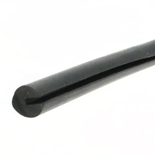 5.5mm x 9.5mm U Channel Rubber Edge Trim - O Profile  (For 1.6mm Panel) 5m EPDM