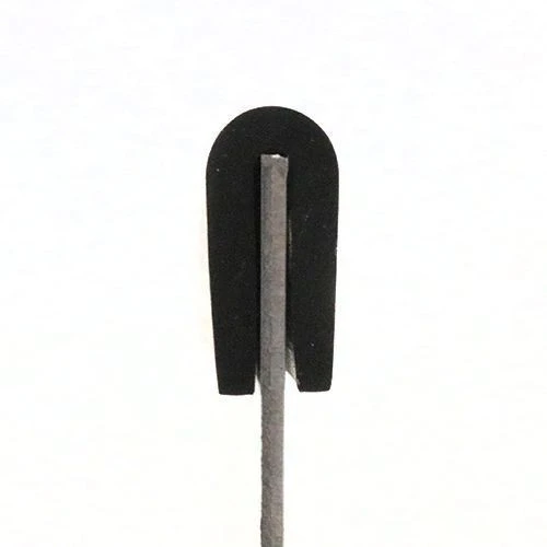 8mm x 4.4mm U Channel Rubber Edge Trim (For 1mm - 2mm Panel) 50m EPDM