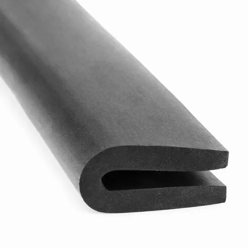 8mm x 4.4mm U Channel Rubber Edge Trim (For 1mm - 2mm Panel) 25m EPDM